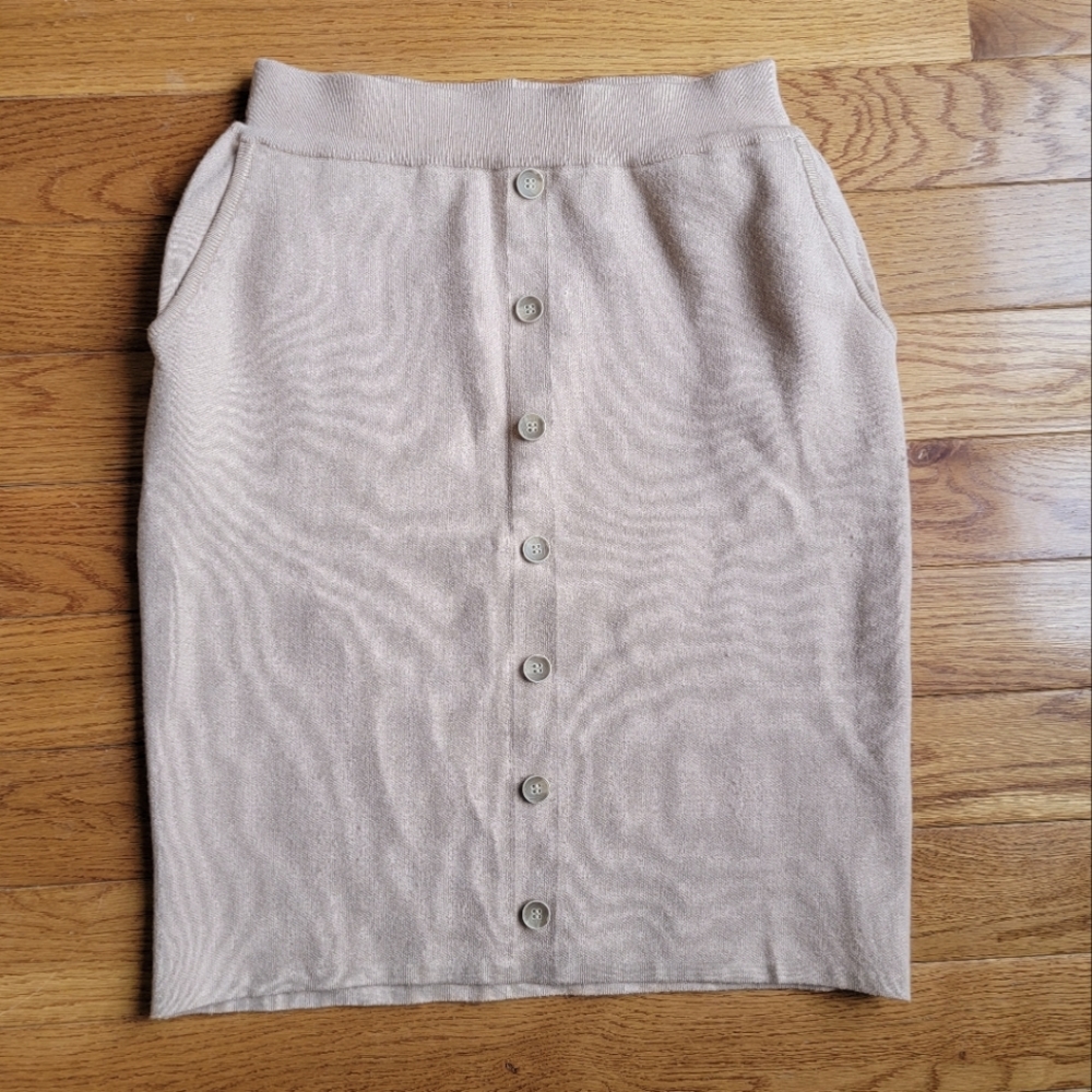 Zyia Active Casual Pencil Skirt Khaki